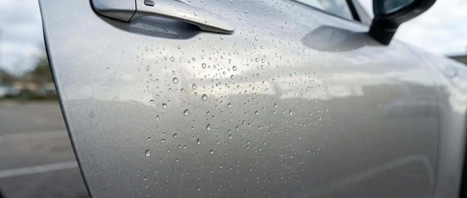 Car paint after PPF protection applied